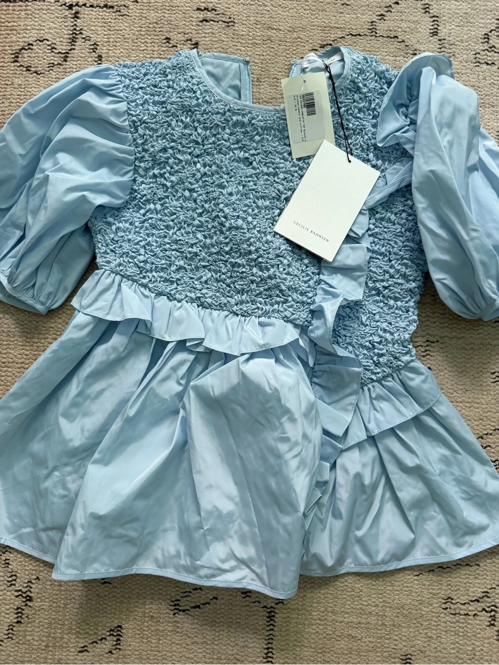 CECILIE BAHNSEN
Ruched-Bodice Puff-Sleeve Blouse - Picture 5 of 6